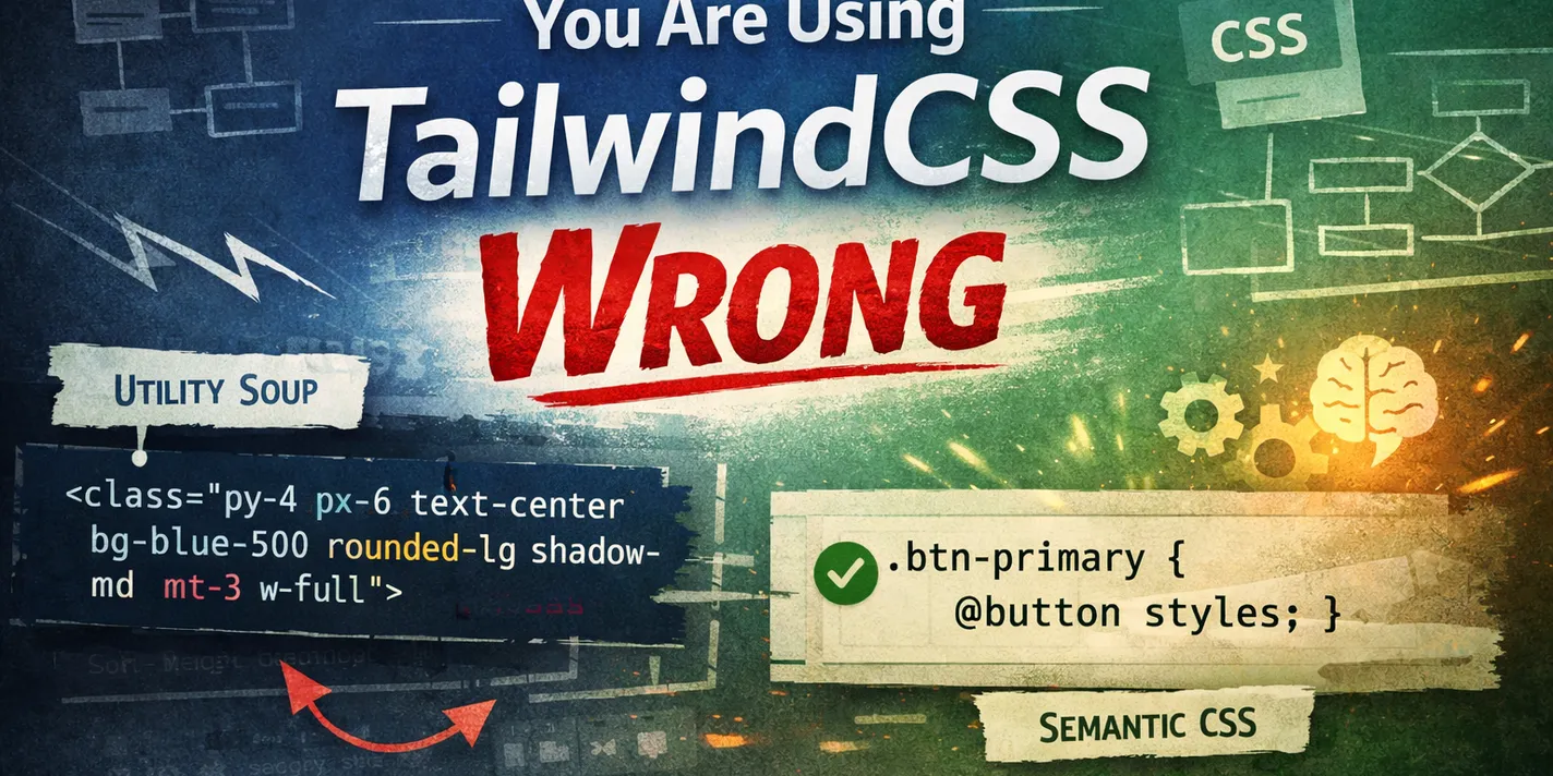 You Are Using TailwindCSS Wrong — article header